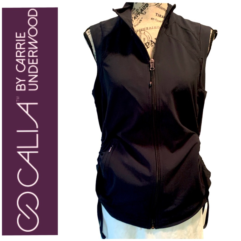 Calia by Carrie Underwood Top Vest Zip Size Medium